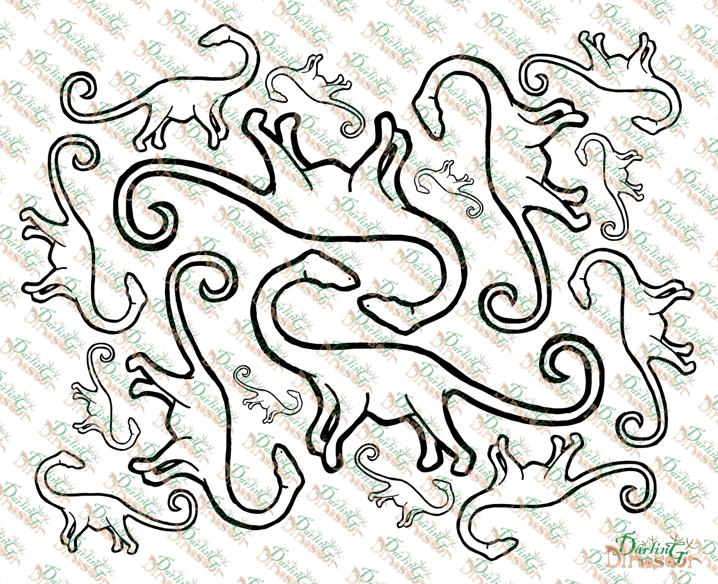 DinoBaby Colouring Page