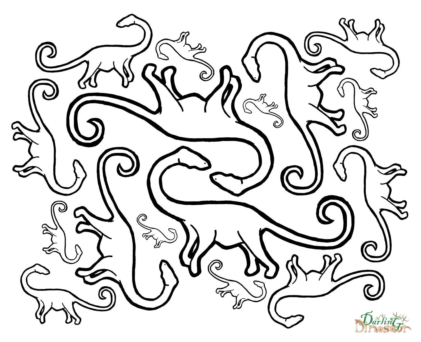 DinoBaby Colouring Page