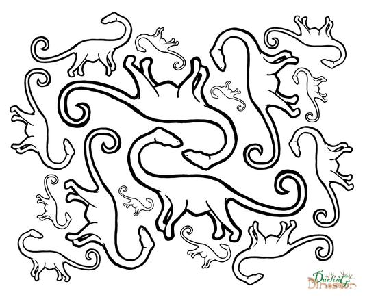 DinoBaby Colouring Page